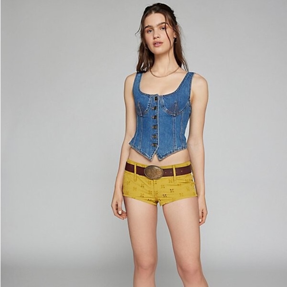 NWOT Kimchi Blue Janey Eyelet Micro Mini Short